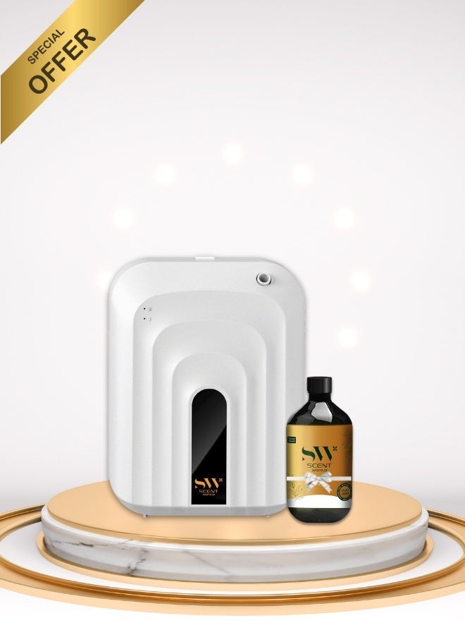 Scent World S20 Smart Nano Aroma Diffuser with Bluetooth – Portable Fragrance Machine for Small Spaces + Free 100ml Fragrance Oil - Image 1